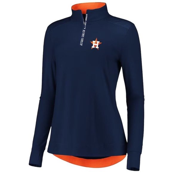 Houston Astros Women's Iconic Clutch Half-Zip Pullover - Picture 2 of 3